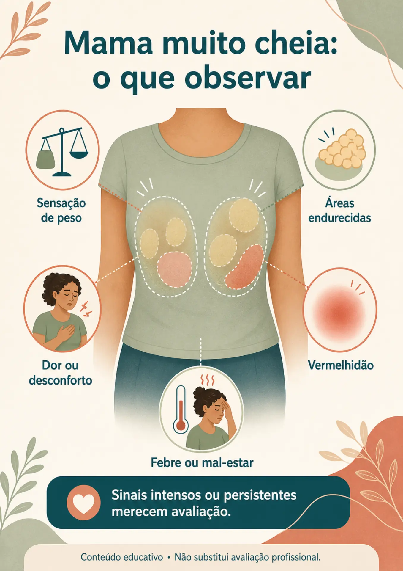 Ficha visual: mama muito cheia